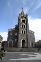 Fototapeta na wymiar Kirche von Santa Maria, Randazzo, Sizilien.