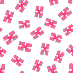 The Cute party presents seamless pattern. vector