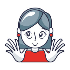 young woman avatar character