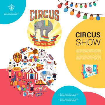 Flat Carnival Circus Template