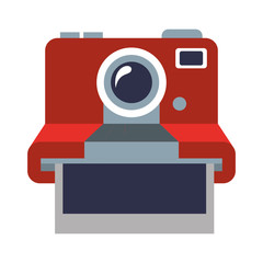 camera photographic instant isolated icon