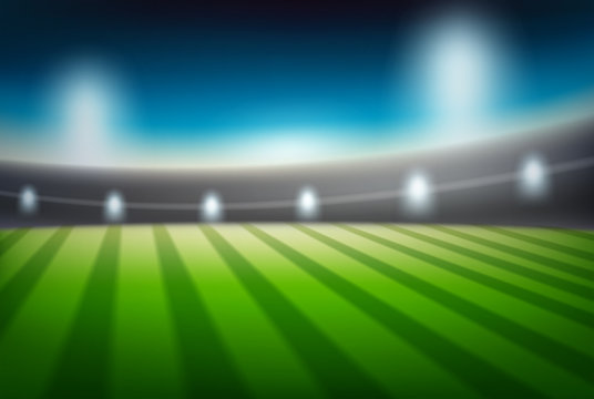 A blure stadium background