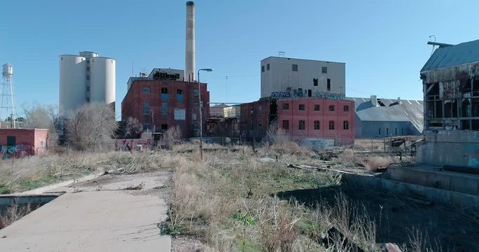 Abandoned sugar industry building in Colorado