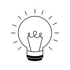 light bulb isolated icon