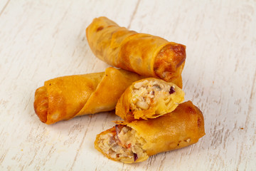 Appetizing spring rolls