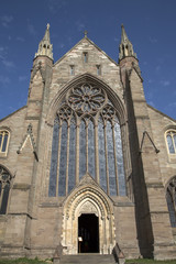 Fototapeta na wymiar Facade of Cathedral Church; Worcester; England