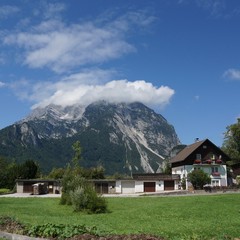 Austrian Alp in the clouds