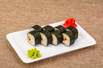 Japanese roll with chicken