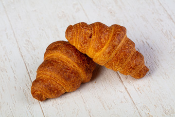 Sweet tasty croissant