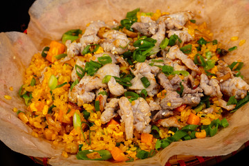 Fried rice with meat