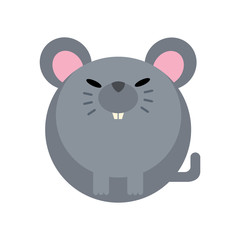Rat flat illustration