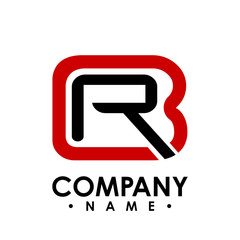 BR letter logo design vector illustration template, B letter logo vector, letter B and R logo vector, creative Letter BR letter logo
