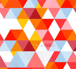 Multicolored triangles abstract background, mosaic tiles concept