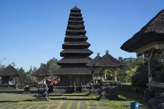 Gopuras or towers of Pura besakih temple, Indonesia