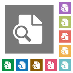 Preview square flat icons