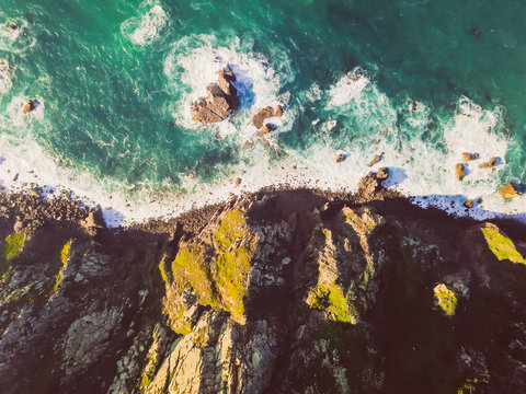 Lighthouse on the edge of a cliff, Portugal