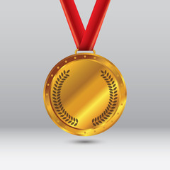 Vector Illustration : Gold Medal Vector