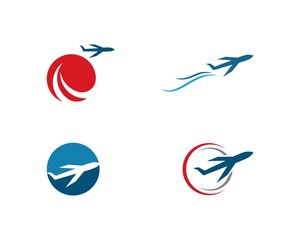 Fototapeta na wymiar Plane logo vector
