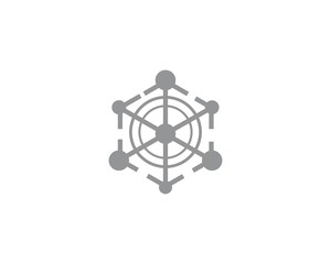 Fototapeta premium molecule logo vector