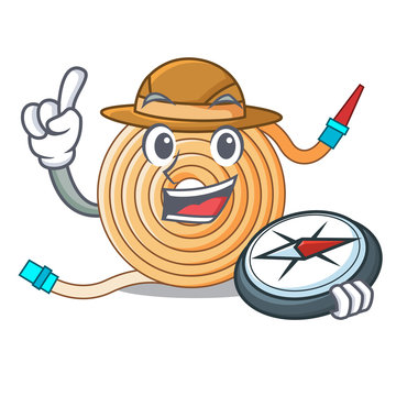 Explorer water hose to extinguish the fire