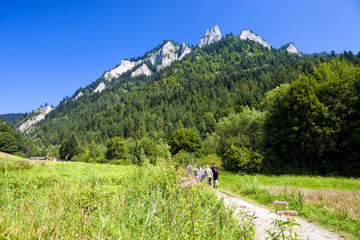 Fototapeta na wymiar Mountain landscape. Three Crowns is the most famous mountain range in the Pieniny.