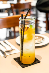passion fruit with soda