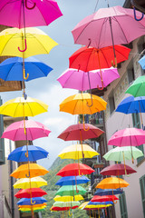 Fototapeta na wymiar ombrelli colorati