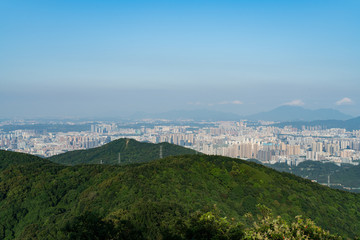 Looking at Shenzhen from a height