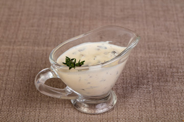 Garlic sauce with thyme