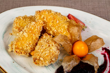 Roasted cheese sticks