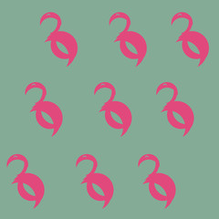 abstract flamingo seamless