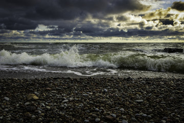 Fototapeta premium storm on the sea