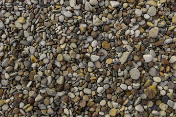 background of small sea stones