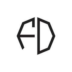 two letter FO octagon logo