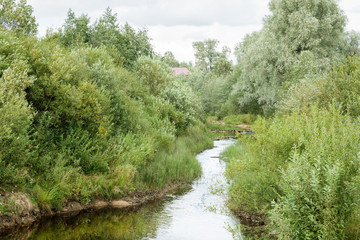 Fototapeta na wymiar Sominka river Efimovskaya