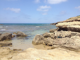 Fototapeta na wymiar Panoramic view of the beach of 