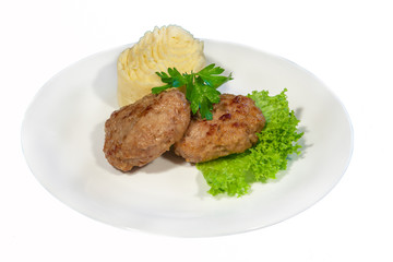 second course in the restaurant, fast food, food, healthy food
