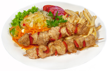 second course in the restaurant, fast food, food, healthy food
