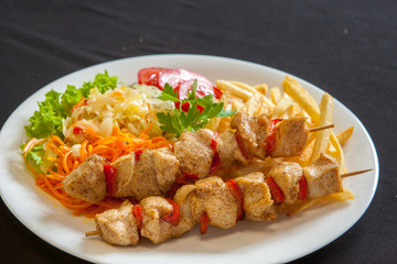 second course in the restaurant, fast food, food, healthy food
