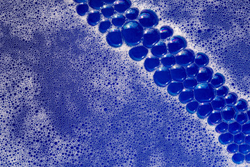 Soap bubble foam. Abstract background.