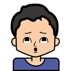 Obraz premium portrait icon, face. on white background, vector