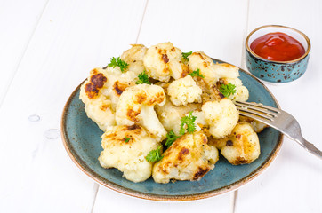 Cauliflower fried in batter