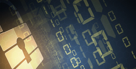 Cybersecurity and information or network protection. Future technology web services for business and internet project