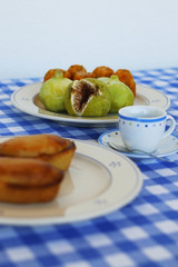 salento breakfast with typical products and pasticciotto