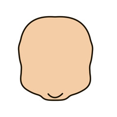 different forms of face, vector icoka. chiseled outline