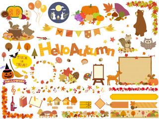 秋イラスト素材集