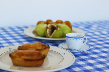 salento breakfast with typical products and pasticciotto