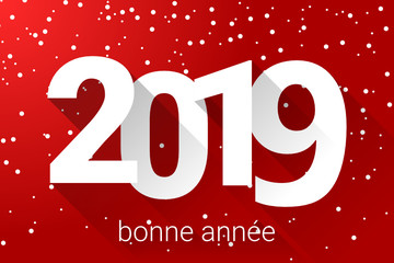 bonne année 2019 - carte de voeux française