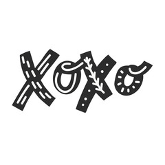 Christmas Xoxo Lettering