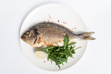 roasted dorada with salad